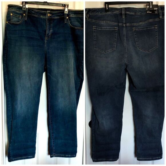I.N.C. INTERNATIONAL CONCEPTS - NWT - L Sz 20W Mid -Rise Boyfriend Jeans/Indigo - Picture 5 of 16